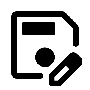Save As Icon from Rounded Line - Material Symbols Set