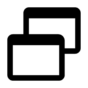 Select Window Fill Icon from Outlined Fill - Material Symbols Set