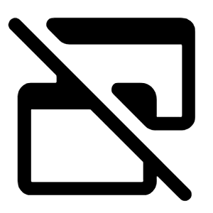 Select Window Off Fill Icon from Rounded Fill - Material Symbols Set