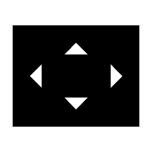 Settings Overscan Fill Icon from Sharp Fill - Material Symbols Set