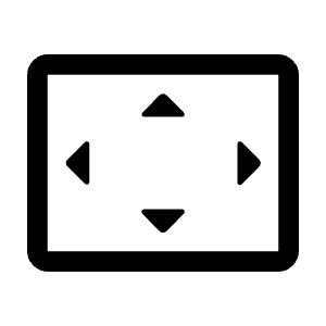 Settings Overscan Icon from Rounded Line - Material Symbols Set