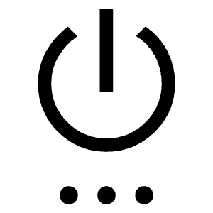 Settings Power Icon from Outlined Line - Material Symbols Set
