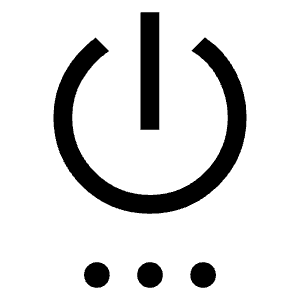 Settings Power Icon from Sharp Line - Material Symbols Set