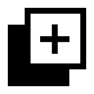 Shadow Add Icon from Sharp Line - Material Symbols Set