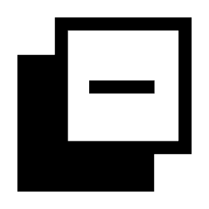 Shadow Minus Fill Icon from Sharp Fill - Material Symbols Set