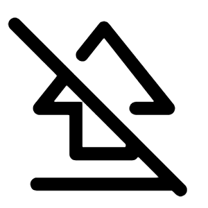 Shift Lock Off Icon from Rounded Line - Material Symbols Set