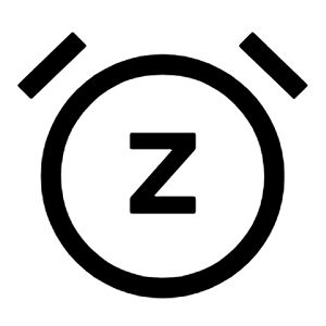 Snooze Icon from Outlined Line - Material Symbols Set