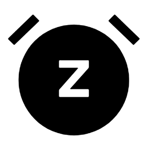 Snooze Fill Icon from Sharp Fill - Material Symbols Set
