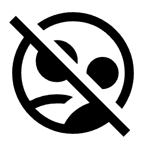 Supervised User Circle Off Icon from Outlined Line - Material Symbols Set