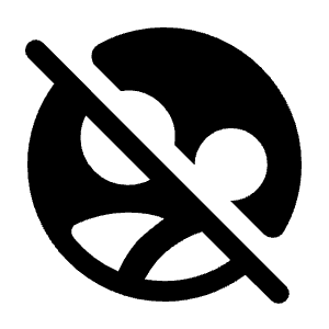 Supervised User Circle Off Fill Icon from Rounded Fill - Material Symbols Set