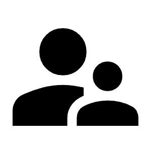 Supervisor Account Fill Icon from Sharp Fill - Material Symbols Set