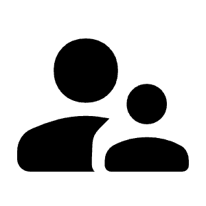 Supervisor Account Fill Icon from Rounded Fill - Material Symbols Set