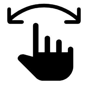 Swipe Fill Icon from Rounded Fill - Material Symbols Set