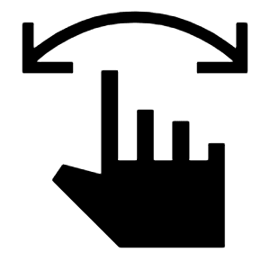 Swipe Fill Icon from Sharp Fill - Material Symbols Set