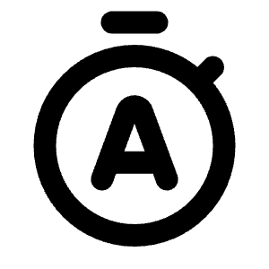 Time Auto Icon from Rounded Line - Streamline Material Free Set