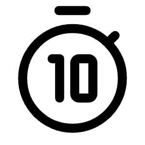 Timer 10 Alt 1 Icon from Rounded Line - Material Symbols Set