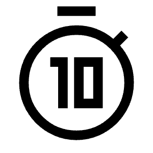 Timer 10 Alt 1 Icon from Sharp Line - Material Symbols Set