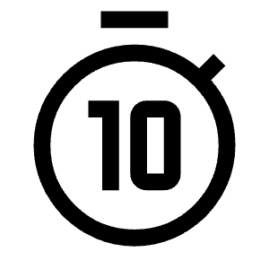 Timer 10 Alt 1 Icon from Outlined Line - Material Symbols Set