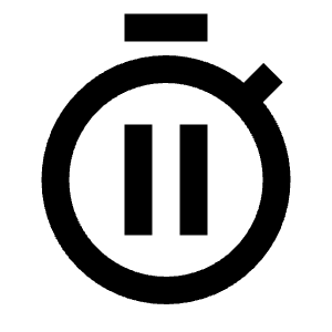 Timer Pause Icon from Sharp Line - Streamline Material Free Set