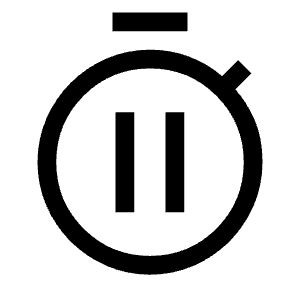 Timer Pause Icon from Outlined Line - Material Symbols Set