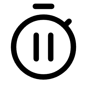 Timer Pause Icon from Rounded Line - Material Symbols Set