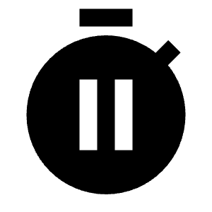 Timer Pause Fill Icon from Sharp Fill - Streamline Material Free Set