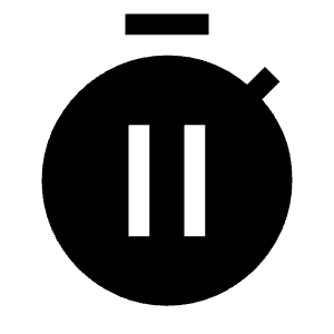 Timer Pause Fill Icon from Sharp Fill - Material Symbols Set