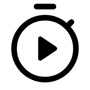 Timer Play Icon from Rounded Line - Material Symbols Set