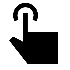 Touch App Fill Icon from Sharp Fill - Material Symbols Set