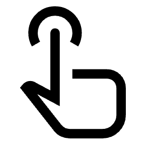 Touch App Icon from Outlined Line - Material Symbols Set