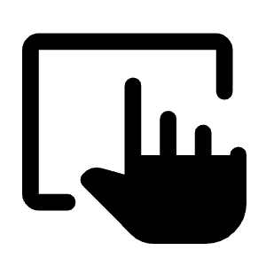 Trackpad Input Fill Icon from Rounded Fill - Material Symbols Set