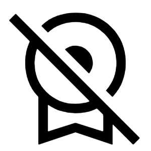 Unlicense Icon from Sharp Line - Material Symbols Set