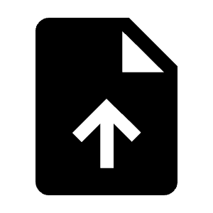 Upload File Fill Icon from Outlined Fill - Material Symbols Set