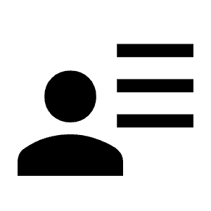 User Attributes Fill Icon from Outlined Fill - Material Symbols Set