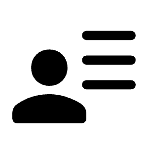 User Attributes Fill Icon from Rounded Fill - Material Symbols Set