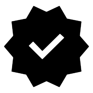 Verified Fill Icon from Sharp Fill - Material Symbols Set