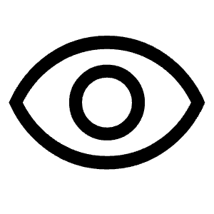 Visibility Icon from Sharp Line - Material Symbols Set