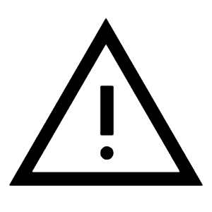 Warning Icon from Outlined Line - Material Symbols Set