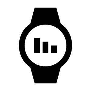 Watch Screentime Fill Icon from Outlined Fill - Material Symbols Set