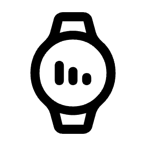 Watch Screentime Icon from Rounded Line - Material Symbols Set