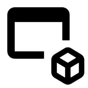 Web Asset Module Icon from Rounded Line - Streamline Material Free Set