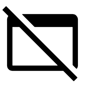 Web Asset Off Icon from Outlined Line - Material Symbols Set