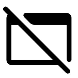 Web Asset Off Icon from Rounded Line - Material Symbols Set