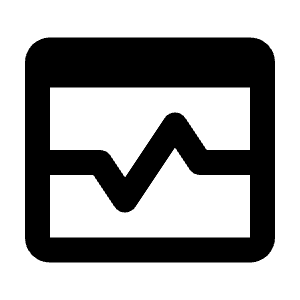 Web Asset Pulse Icon from Rounded Line - Streamline Material Free Set