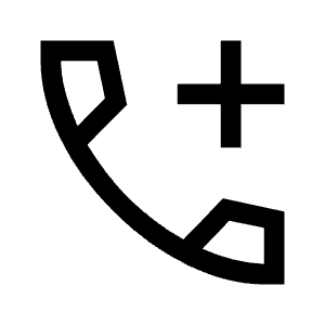 Add Call Icon from Sharp Line - Material Symbols Set