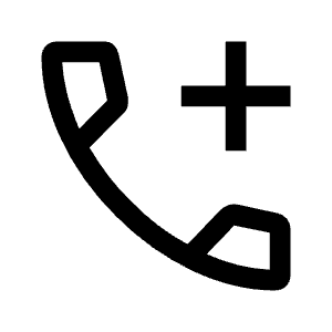 Add Call Icon from Outlined Line - Material Symbols Set