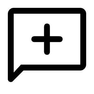 Add Comment Icon from Rounded Line - Material Symbols Set