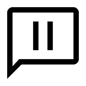 Auto Read Pause Icon from Outlined Line - Material Symbols Set