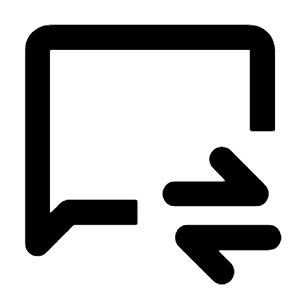 Business Messages Icon from Rounded Line - Streamline Material Free Set