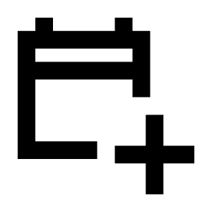 Calendar Add On Icon from Sharp Line - Material Pro Free Set